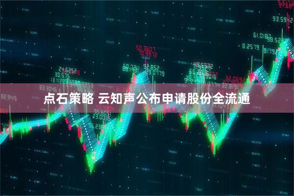点石策略 云知声公布申请股份全流通