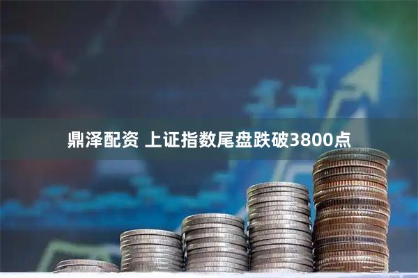 鼎泽配资 上证指数尾盘跌破3800点